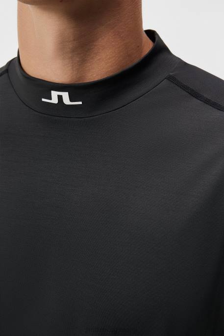 J.Lindeberg alf t-paita miehet musta melansi 4VD066 vaatetus