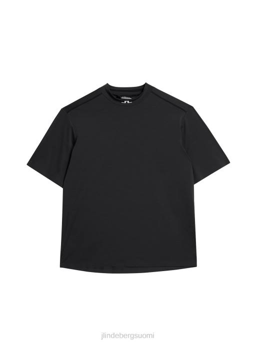 J.Lindeberg alf t-paita miehet musta melansi 4VD066 vaatetus