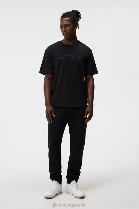 J.Lindeberg alfa t-paita miehet musta 4VD03 vaatetus