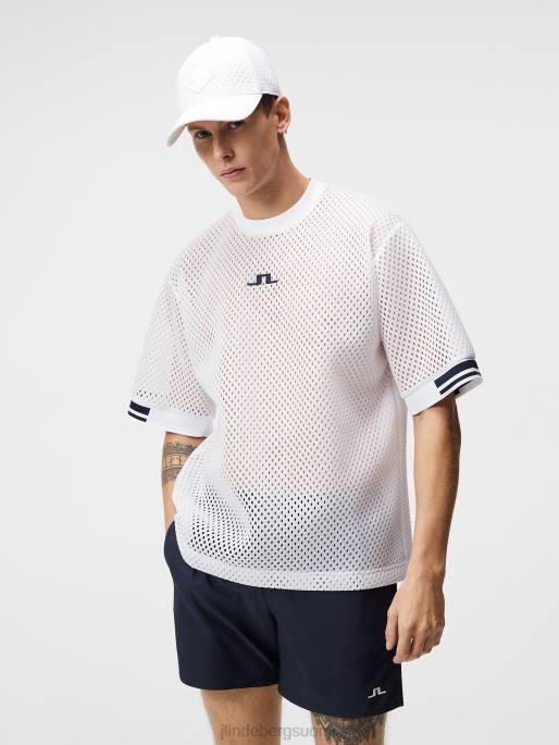 J.Lindeberg spencer t-paita miehet valkoinen 4VD0164 vaatetus