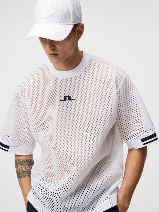 J.Lindeberg spencer t-paita miehet valkoinen 4VD0164 vaatetus