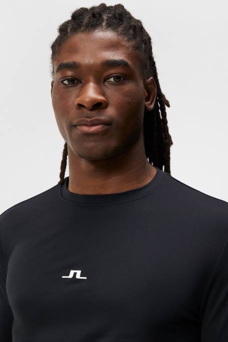 J.Lindeberg thor top miehet musta 4VD076 vaatetus