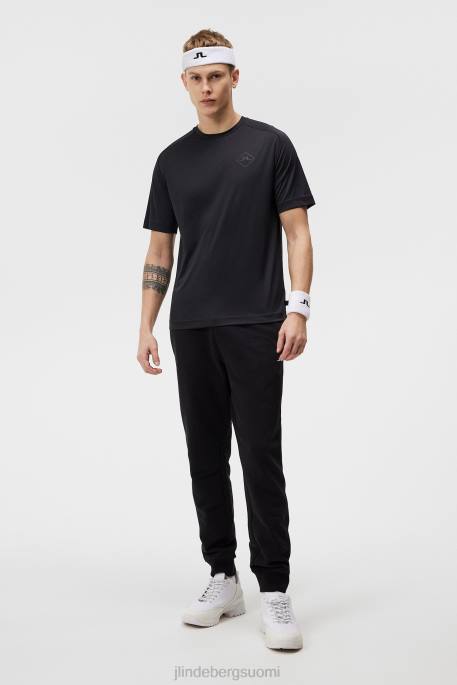 J.Lindeberg timantti t-paita miehet musta 4VD0173 vaatetus