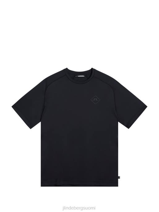 J.Lindeberg timantti t-paita miehet musta 4VD0173 vaatetus