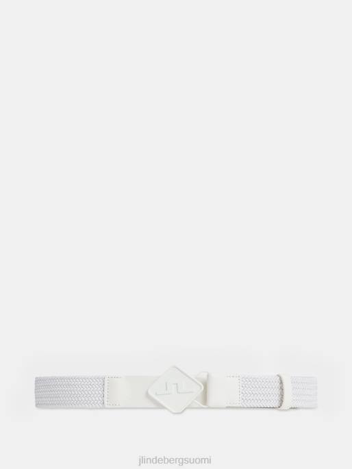 J.Lindeberg timantti joustava nahkavyö miehet valkoinen 4VD0838 lisävaruste