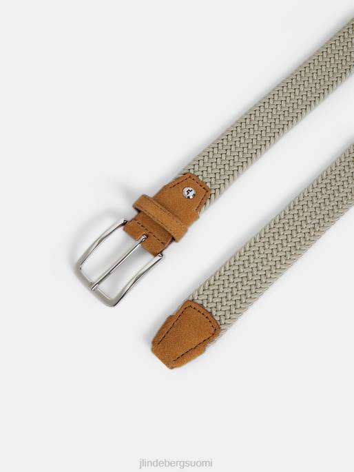 J.Lindeberg ben-punottu joustava vyö miehet osterin harmaa 4VD01247 lisävaruste