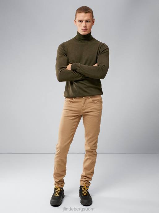 J.Lindeberg jay solid stretch lht farkut miehet tiikeriruskea 4VD02580 vaatetus