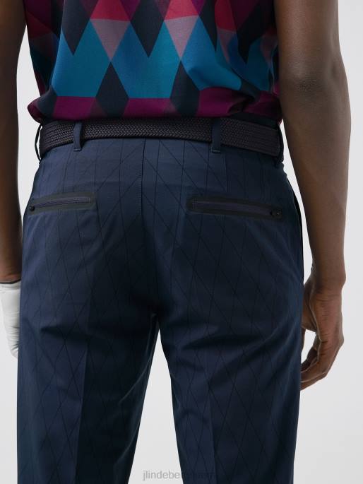 J.Lindeberg aktiiviset argyle golfhousut miehet laivasto 4VD02218 vaatetus