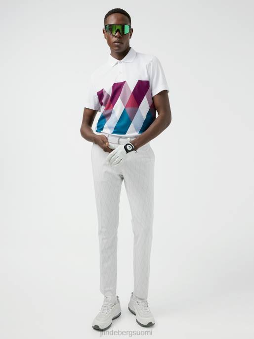 J.Lindeberg aktiiviset argyle golfhousut miehet valkoinen 4VD02217 vaatetus