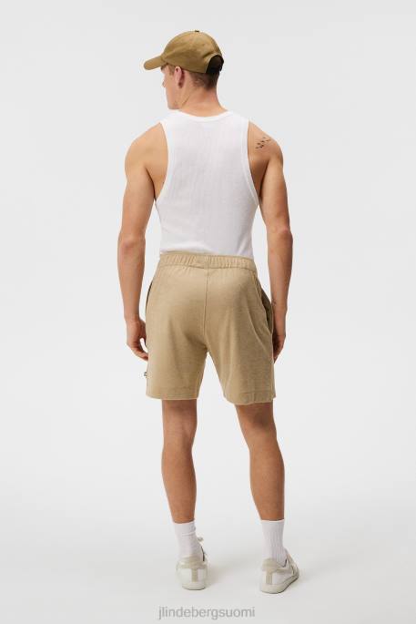 J.Lindeberg allan frotee shortsit miehet safari beige 4VD01036 vaatetus