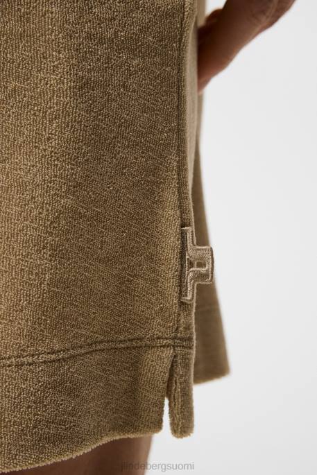 J.Lindeberg allan frotee shortsit miehet safari beige 4VD01036 vaatetus