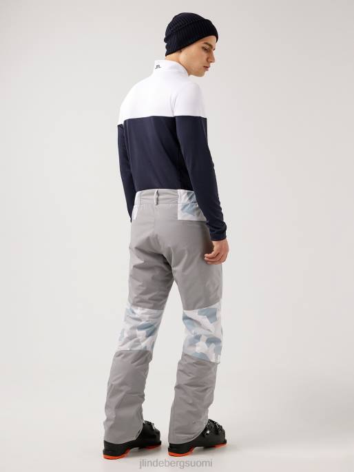 J.Lindeberg clarke hiihtohousut miehet harmaa camo 4VD02238 vaatetus