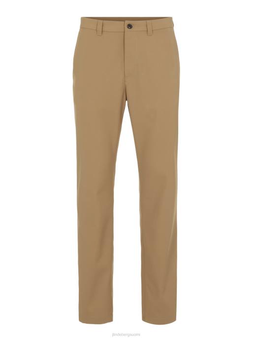 J.Lindeberg dropper lux twill-housut miehet tiikeriruskea 4VD02235 vaatetus