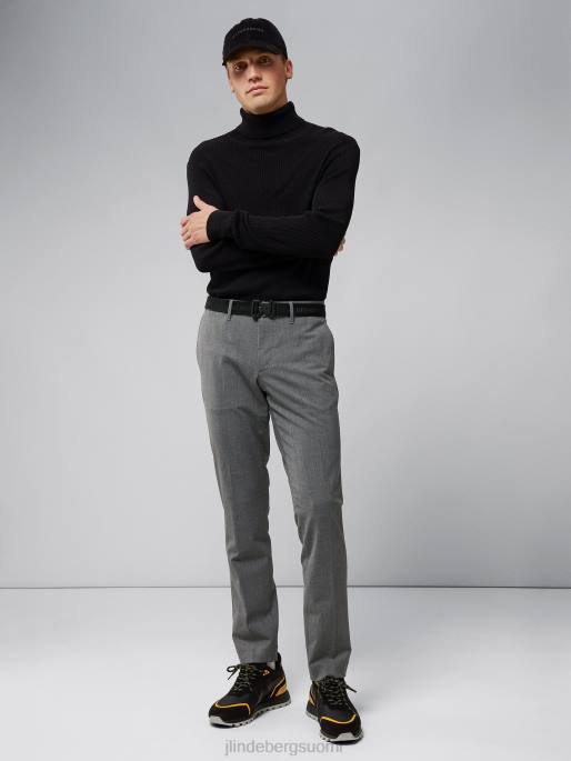 J.Lindeberg myöntää joustavat twill-housut miehet harmaa melansi 4VD02196 vaatetus