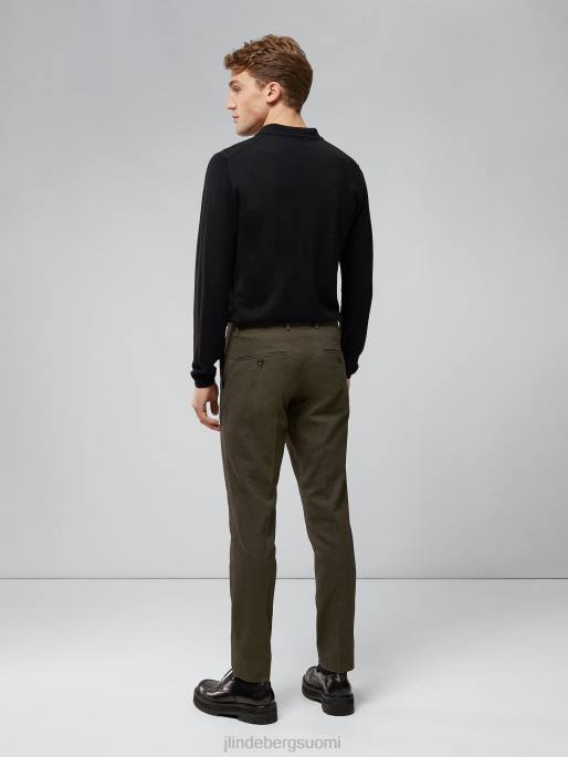 J.Lindeberg myöntää mikrotekstuurihousut miehet metsänvihreä 4VD02198 vaatetus