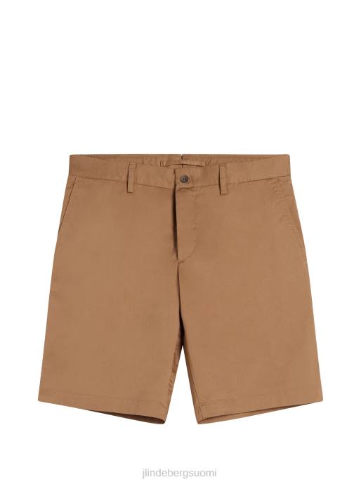 J.Lindeberg nathan supersatiini shortsit miehet tiikeriruskea 4VD01144 vaatetus