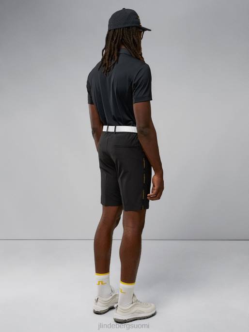 J.Lindeberg stuart raidalliset shortsit miehet musta 4VD02174 vaatetus