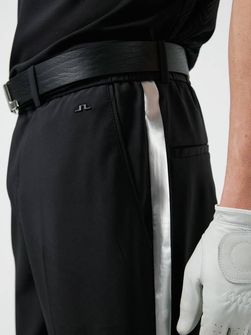 J.Lindeberg stue raidalliset golfhousut miehet musta 4VD02209 vaatetus