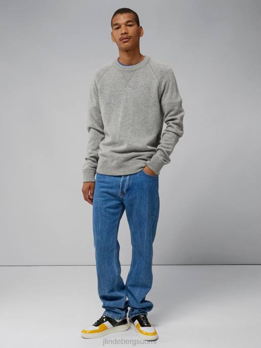 J.Lindeberg Coltonin kashmirvillapaita miehet vaaleanharmaa melansi 4VD02305 vaatetus