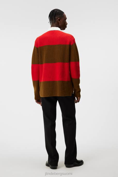 J.Lindeberg Larkspur rugby -neule miehet voipähkinä 4VD0999 vaatetus