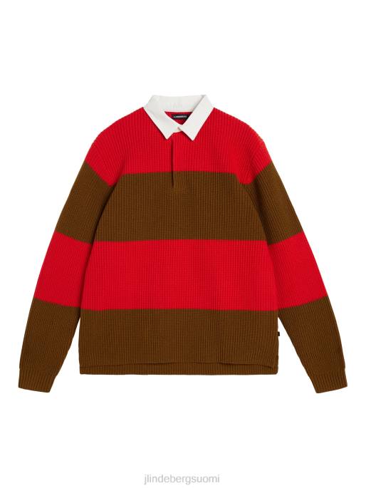 J.Lindeberg Larkspur rugby -neule miehet voipähkinä 4VD0999 vaatetus