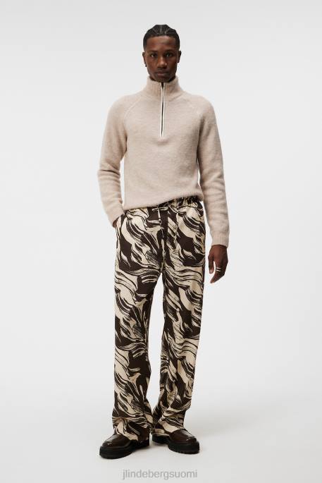 J.Lindeberg Wilton puolivetoketjullinen pusero miehet osterin harmaa 4VD01000 vaatetus