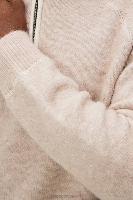 J.Lindeberg Wilton puolivetoketjullinen pusero miehet osterin harmaa 4VD01000 vaatetus