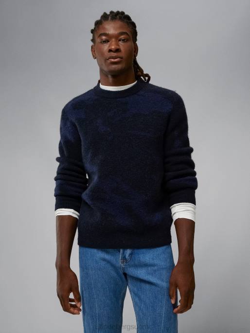 J.Lindeberg alpaca mix -neulepusero miehet laivasto melange 4VD02339 vaatetus