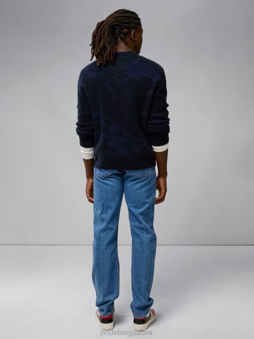 J.Lindeberg alpaca mix -neulepusero miehet laivasto melange 4VD02339 vaatetus