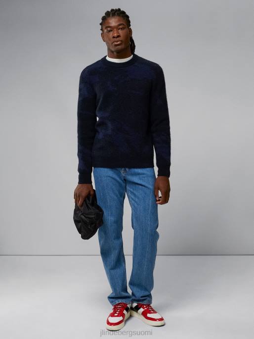 J.Lindeberg alpaca mix -neulepusero miehet laivasto melange 4VD02339 vaatetus