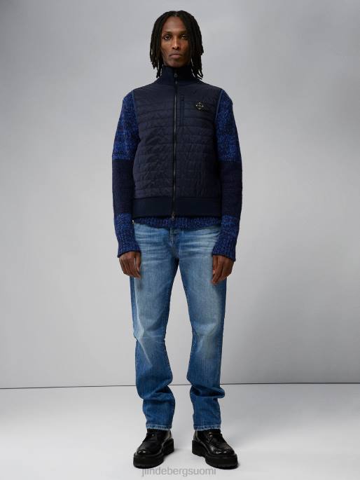 J.Lindeberg becket hybridi vetoketjuliivi miehet laivasto 4VD02297 vaatetus