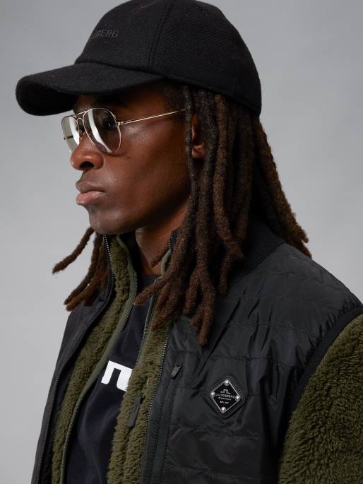 J.Lindeberg becket hybridi vetoketjuliivi miehet musta 4VD02298 vaatetus