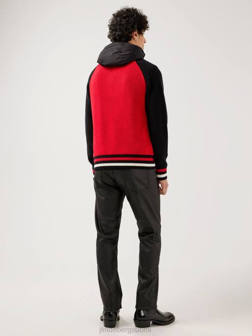 J.Lindeberg bob neulottu takki miehet musta 4VD02362 vaatetus