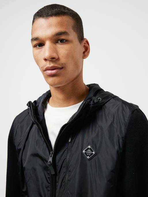 J.Lindeberg bode hupullinen takki miehet musta 4VD02361 vaatetus