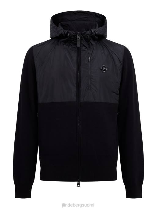 J.Lindeberg bode hupullinen takki miehet musta 4VD02361 vaatetus