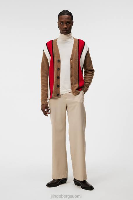 J.Lindeberg cassey-neuletakki miehet voipähkinä 4VD0998 vaatetus