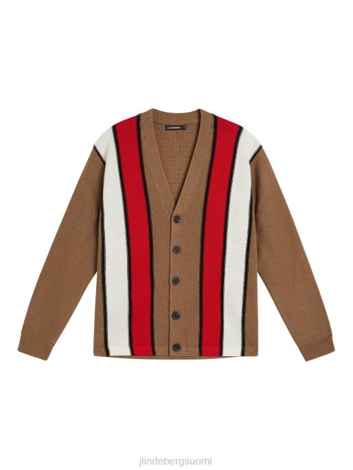 J.Lindeberg cassey-neuletakki miehet voipähkinä 4VD0998 vaatetus