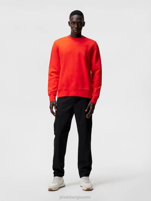 J.Lindeberg chip crew kauluspaita miehet tulenpunainen 4VD01072 vaatetus