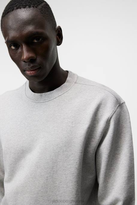 J.Lindeberg chip crew kauluspaita miehet vaaleanharmaa melansi 4VD01071 vaatetus