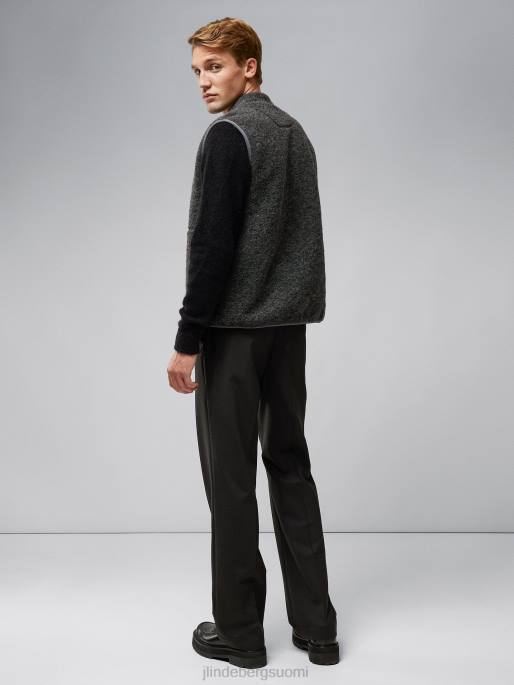 J.Lindeberg duncan villainen fleece-liivi miehet harmaa melansi 4VD02329 vaatetus