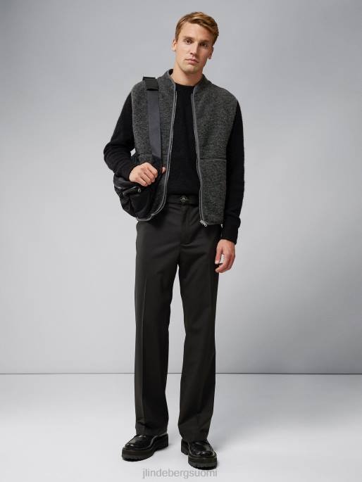 J.Lindeberg duncan villainen fleece-liivi miehet harmaa melansi 4VD02329 vaatetus