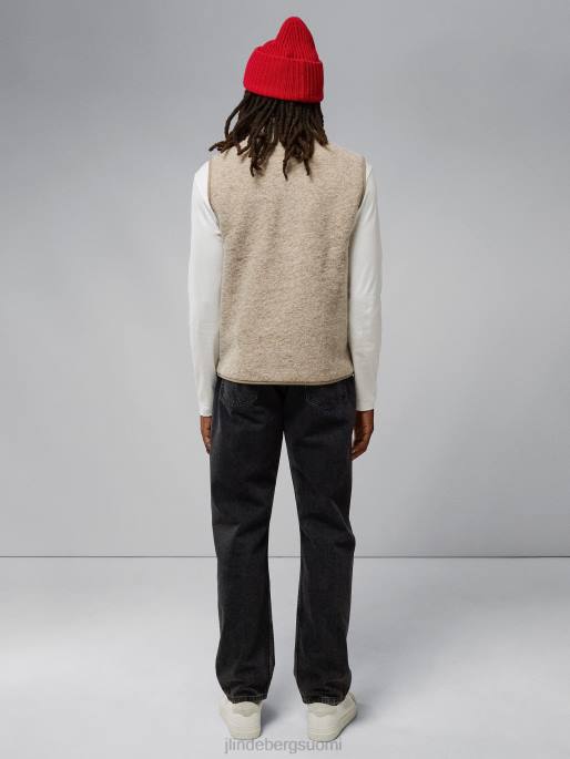 J.Lindeberg duncan villainen fleece-liivi miehet tiikeriruskea 4VD02328 vaatetus