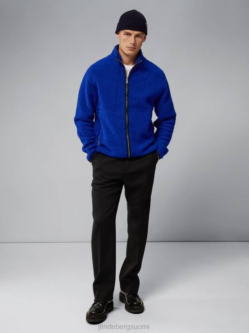 J.Lindeberg dustin villainen fleecetakki miehet merensininen 4VD02327 vaatetus