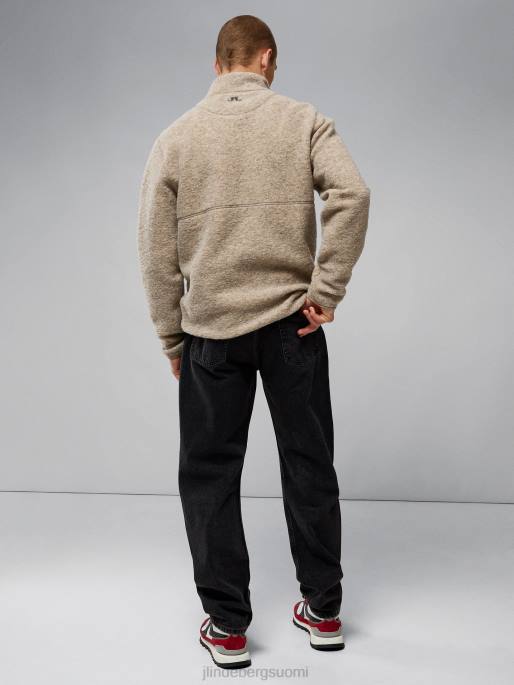 J.Lindeberg dustin villainen fleecetakki miehet tiikeriruskea 4VD02325 vaatetus