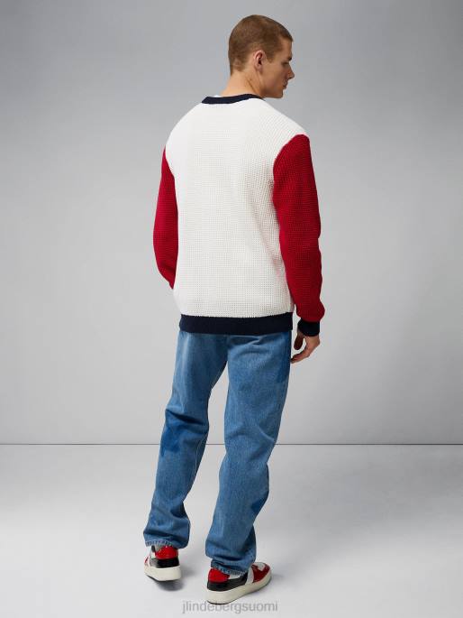 J.Lindeberg estetty neuletakki miehet barbadosin kirsikka 4VD02348 vaatetus