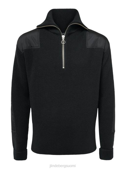 J.Lindeberg ethan chunky villapaita miehet musta 4VD02292 vaatetus