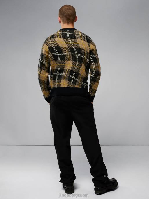 J.Lindeberg glen jacquard villapaita miehet tiikeriruskea 4VD02294 vaatetus