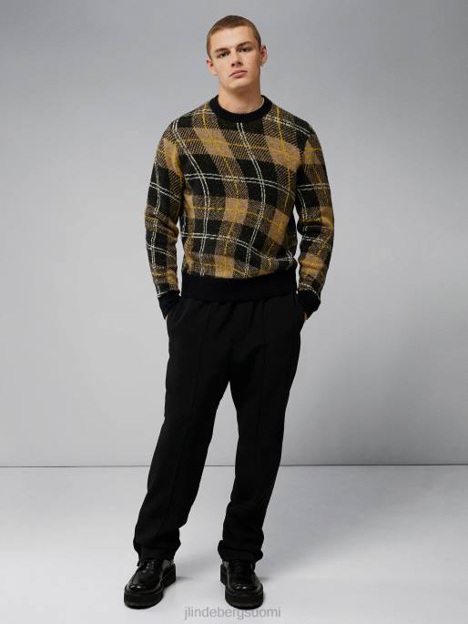 J.Lindeberg glen jacquard villapaita miehet tiikeriruskea 4VD02294 vaatetus