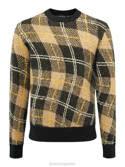 J.Lindeberg glen jacquard villapaita miehet tiikeriruskea 4VD02294 vaatetus