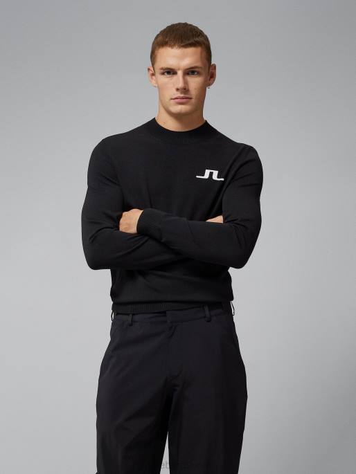 J.Lindeberg gus pusero miehet musta 4VD02333 vaatetus